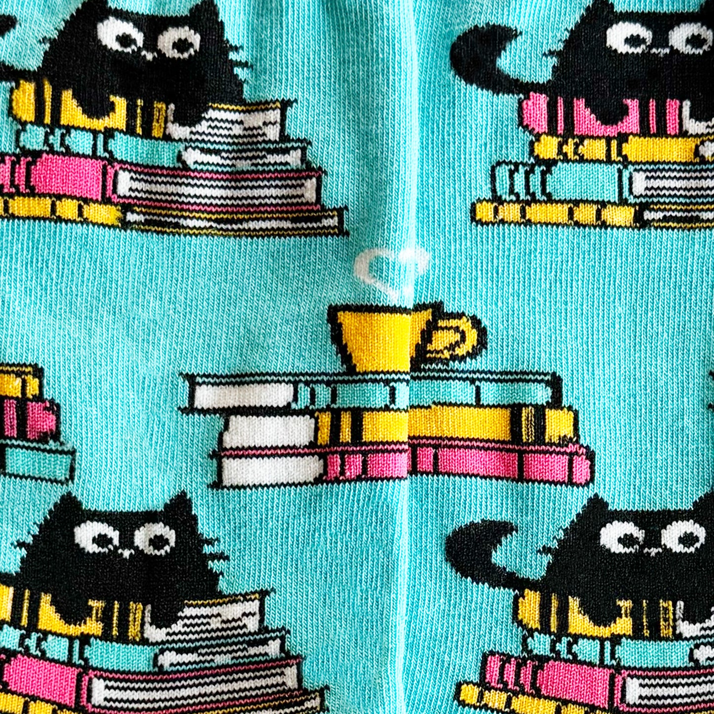 Women's Cat and Book Socks