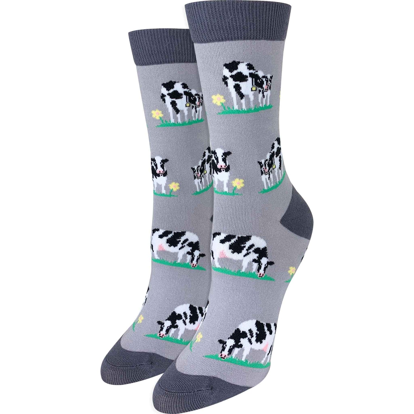 Cows and Flowers - Imagery Socks