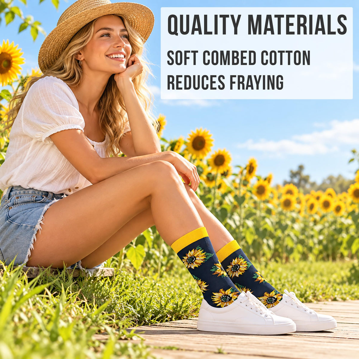 Women's Sunflower Socks