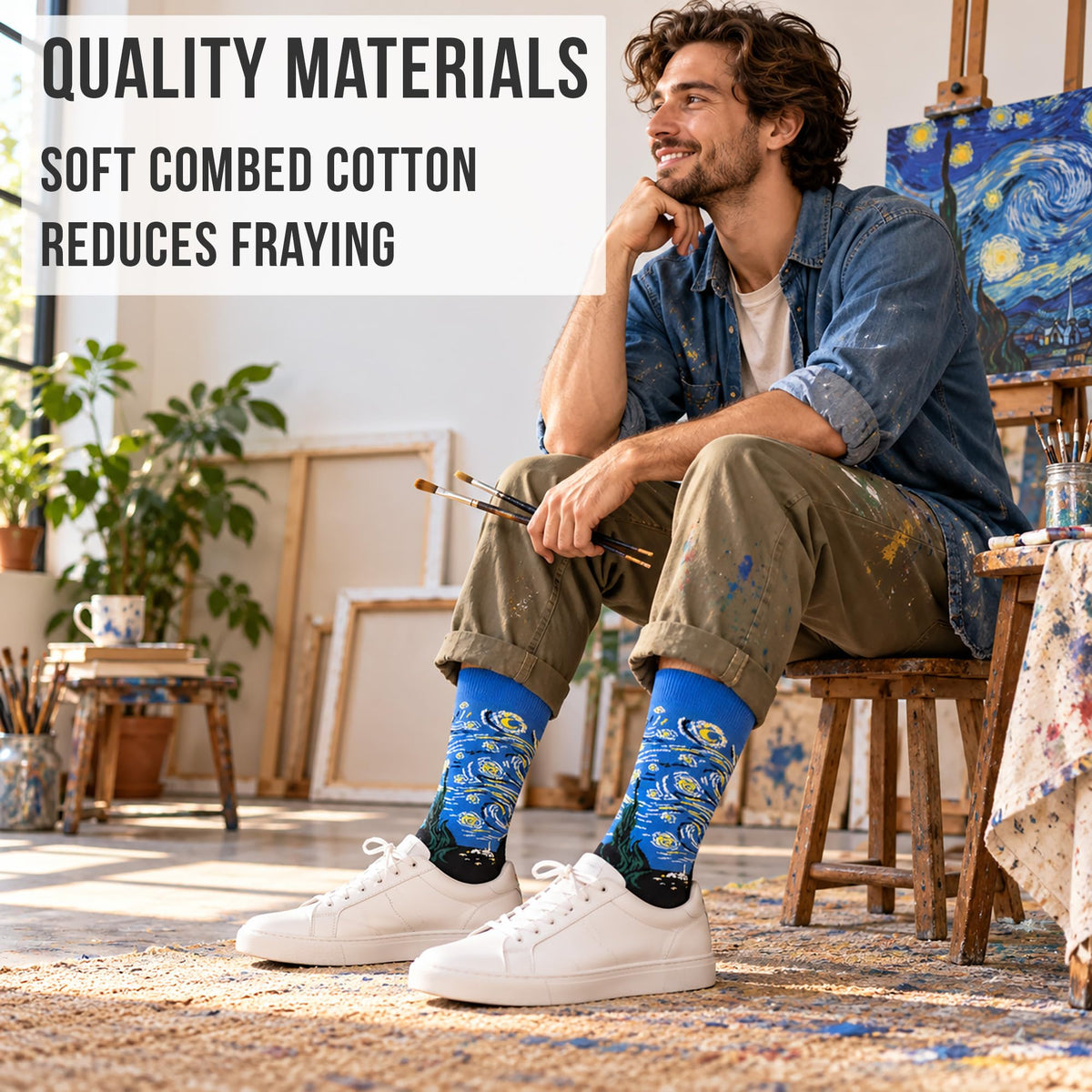 Men's Starry Night Socks