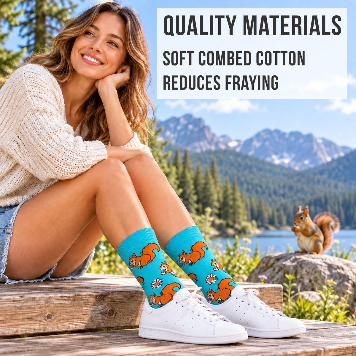 Women's Squirrel Socks