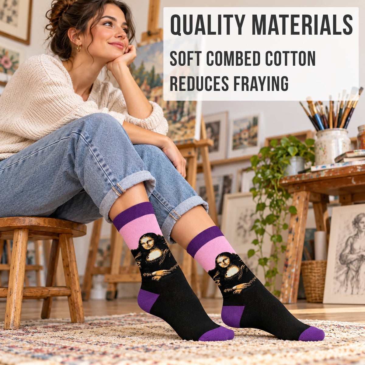 Women's Mona Lisa Socks