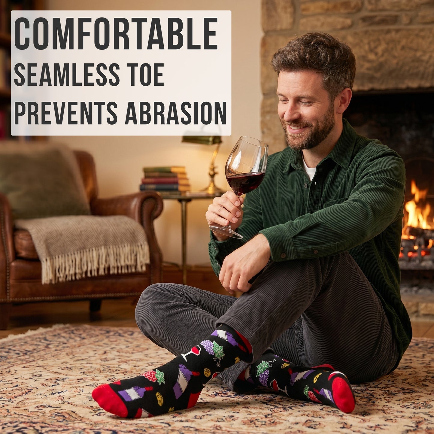 Men's Wine Socks
