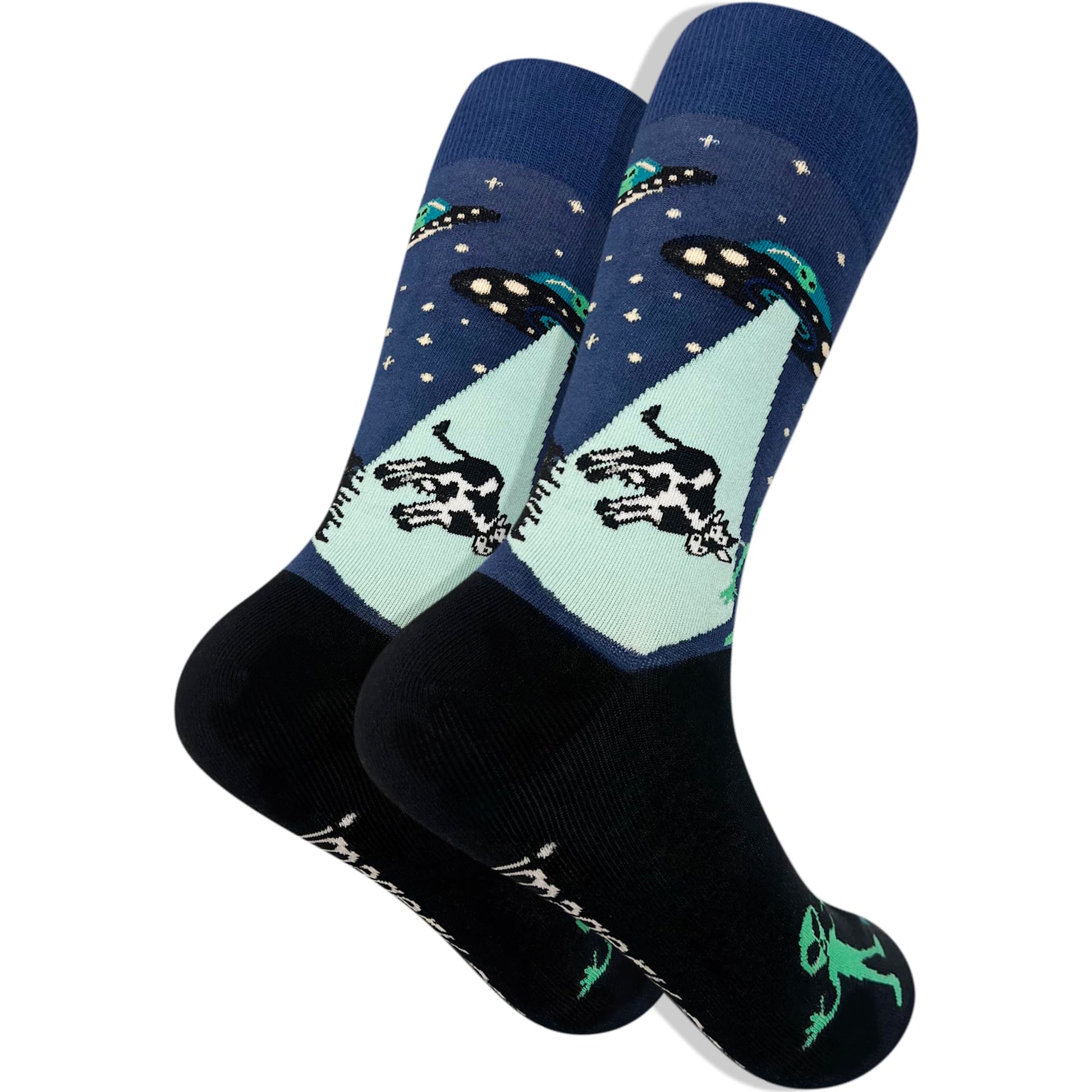 Men's Alien, UFO and Cow Socks - Imagery Socks