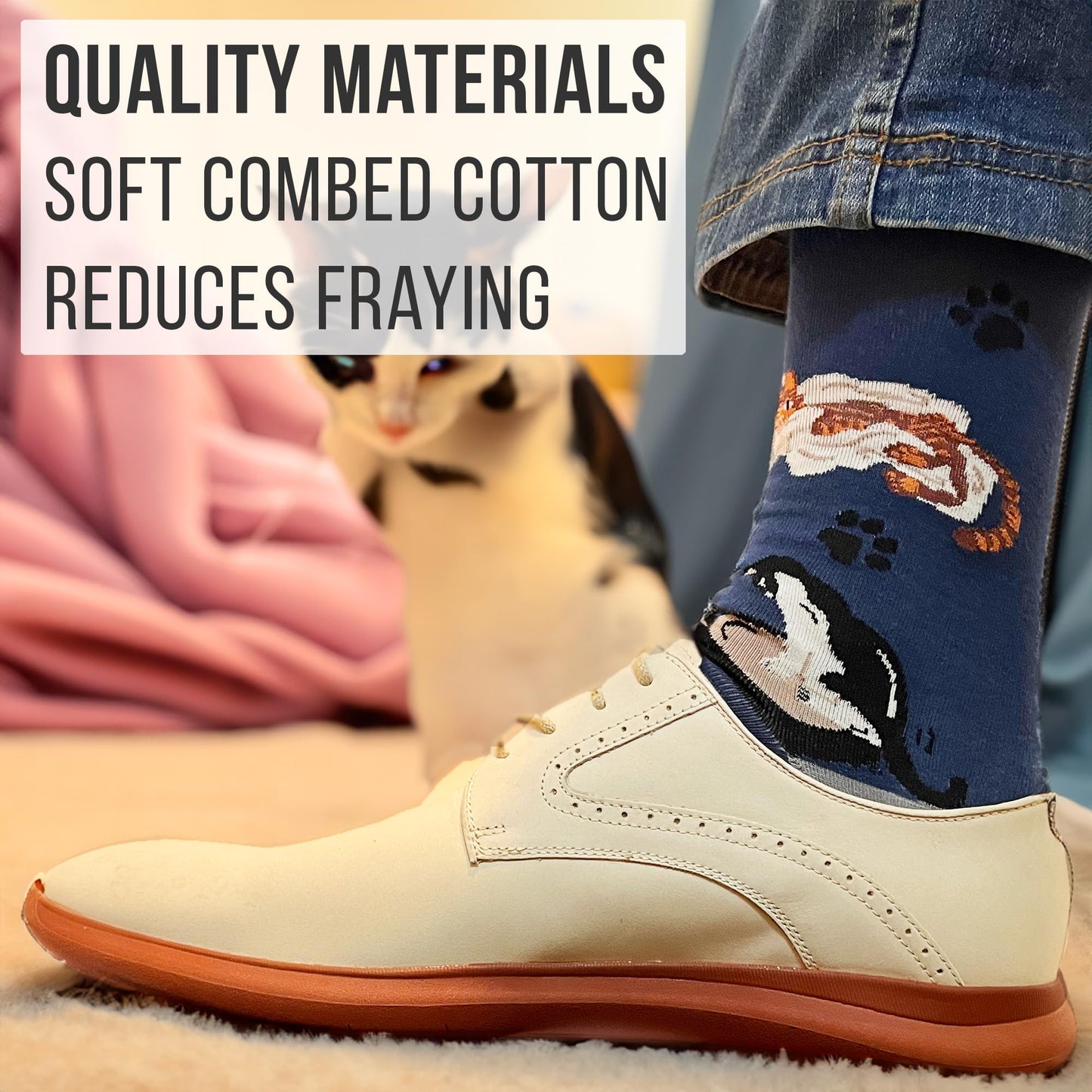 Men's Cat Socks - Imagery Socks