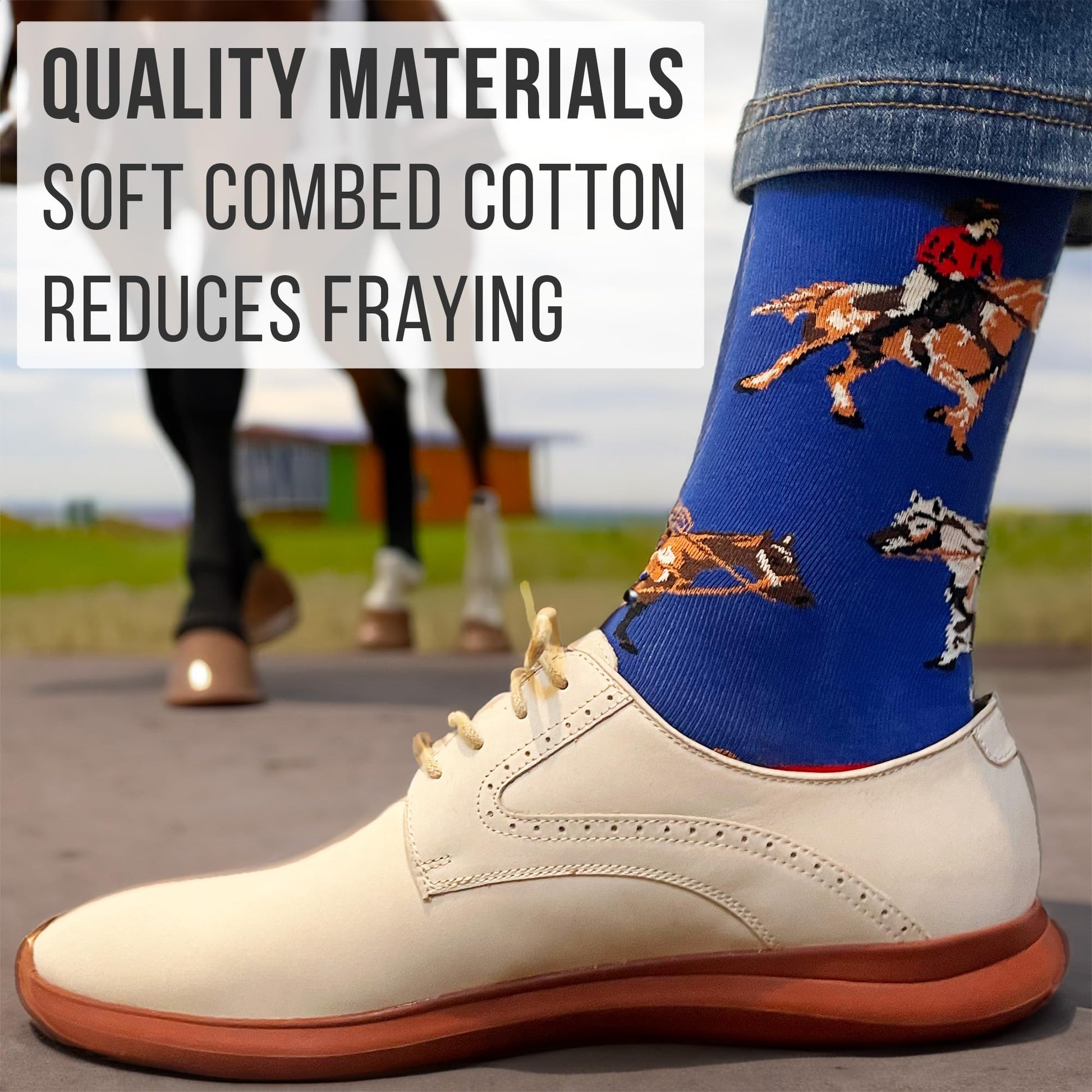 Men's Horse and Cowboy Socks - Imagery Socks