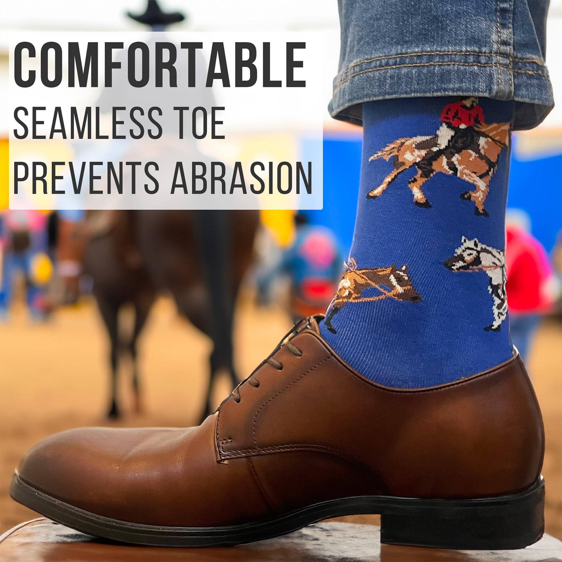 Men's Horse and Cowboy Socks - Imagery Socks