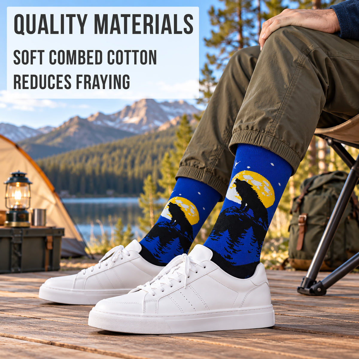 Men's Wolf Socks