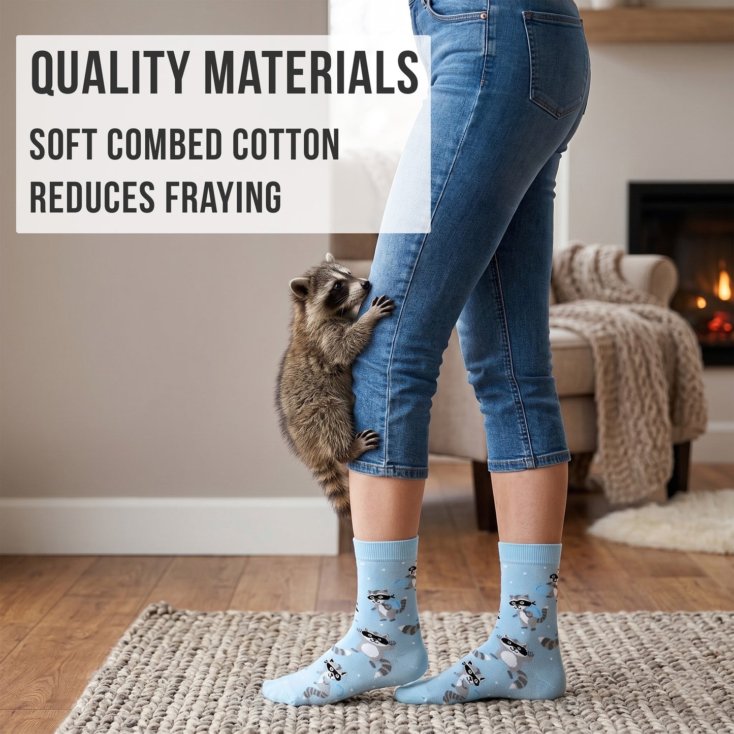 Women's Raccoon Socks