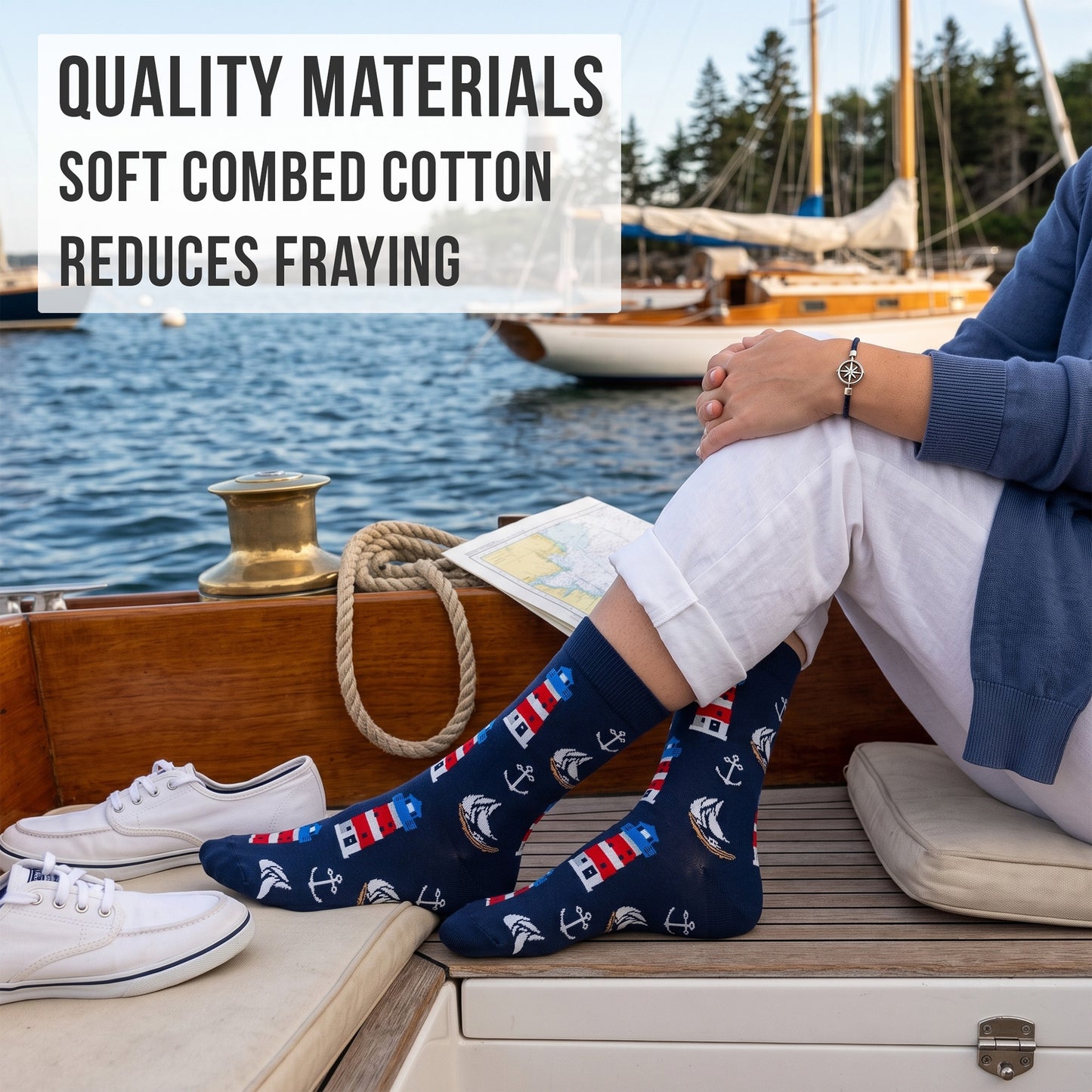 Women's Nautical Socks