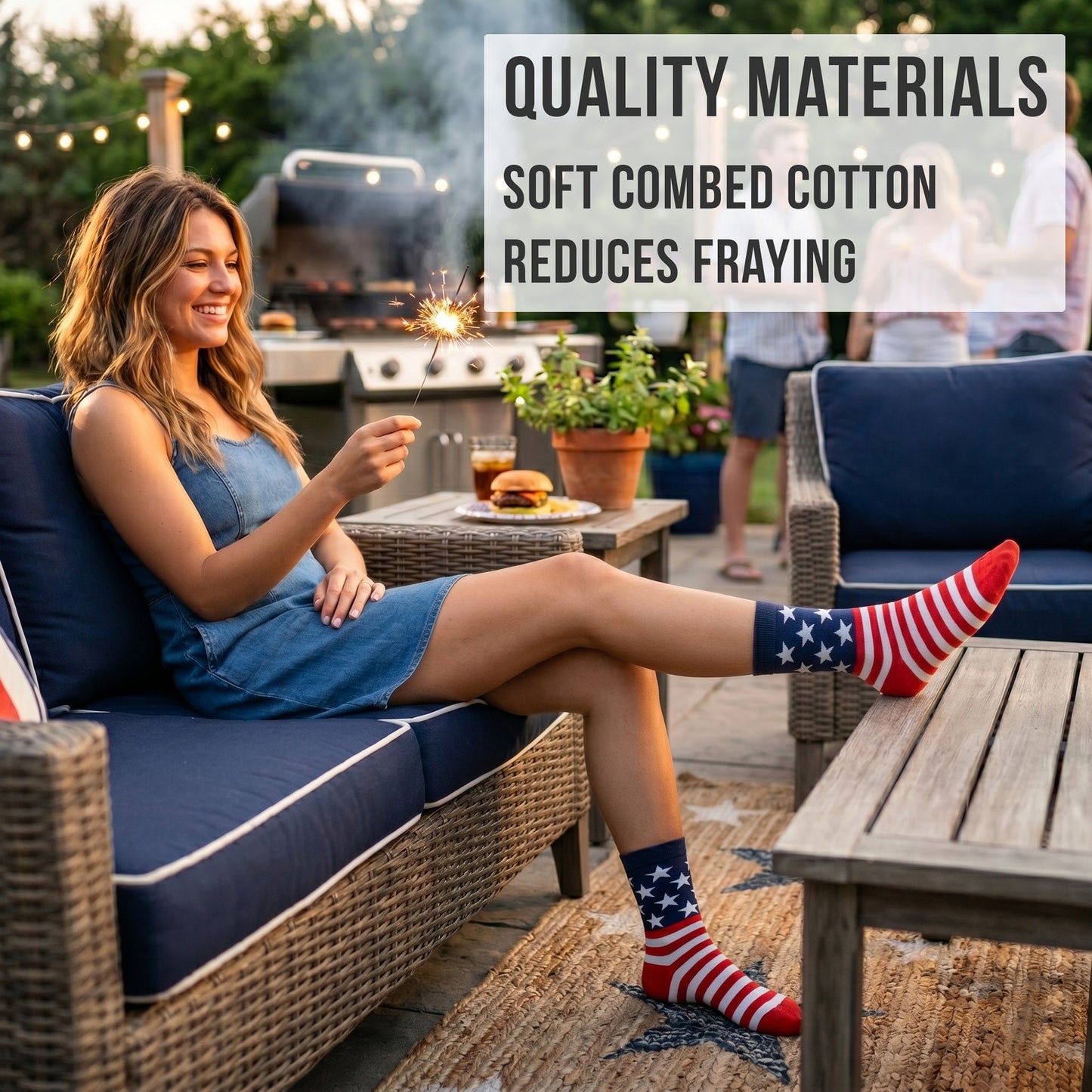 Women's American Flag Socks