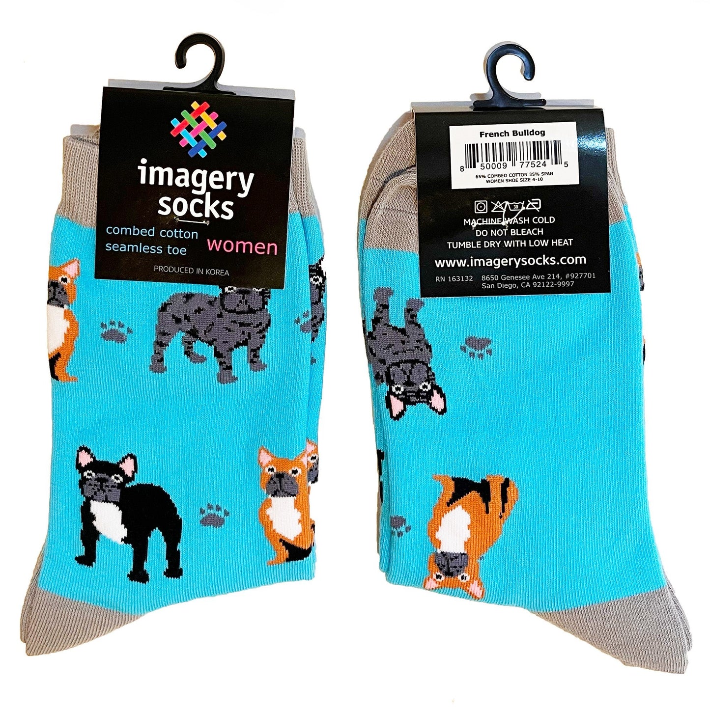 Women's French Bulldog Socks - Imagery Socks