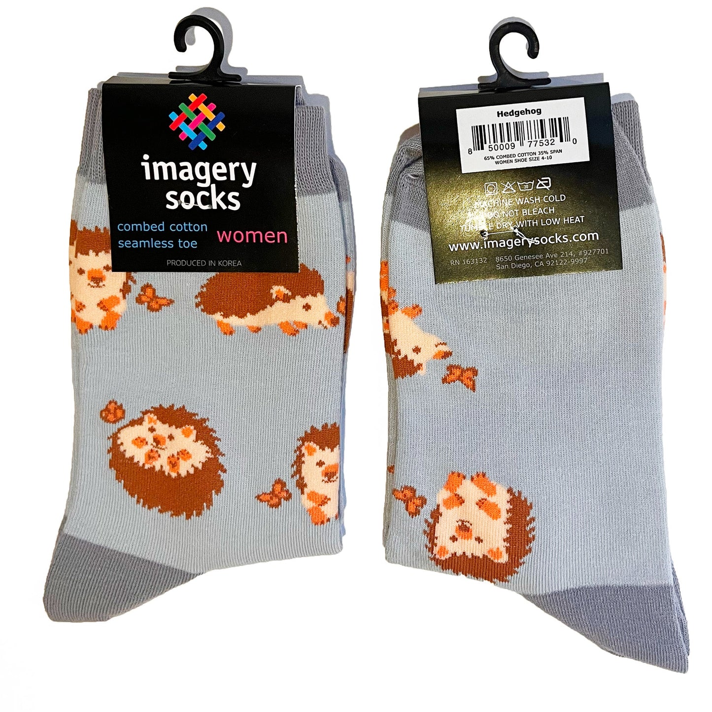 Women's Hedgehog Socks - Imagery Socks