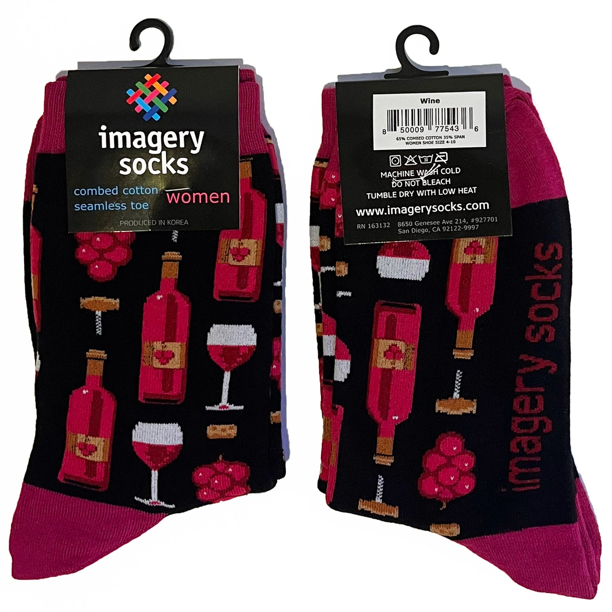 Women's Wine Socks - Imagery Socks