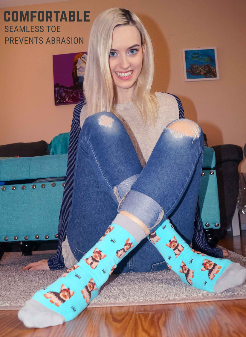 Women's Yorkie Socks Imagery Socks